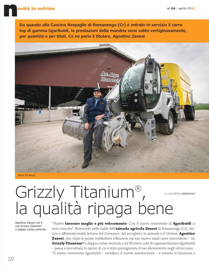 Grizzly Titanium 40/2 : la qualità ripaga bene - N° 4 ALLEVATORI TOP