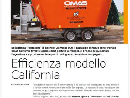 Efficienza modello California - Allevatori Top n° 7-8
